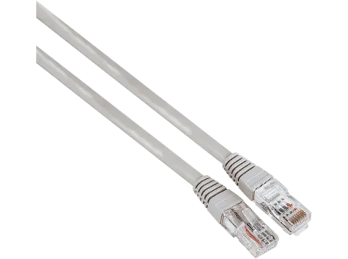 Cable de red Hama 00200909 1.5 m 1 GBit/s U/UTP CAT 5e Enchufe RJ45 Gris