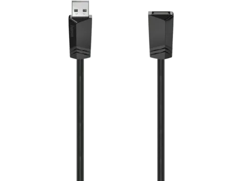 Cable USB Hama 00200620 De USB-A a USB-A 480 MBit/s 3 m Negro