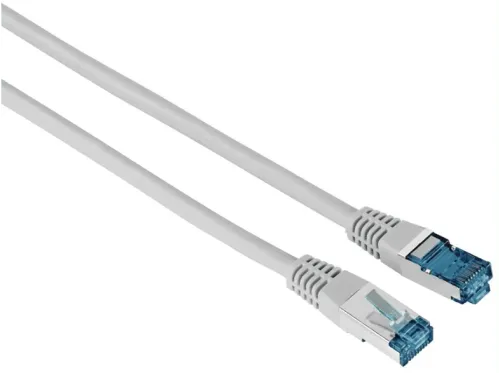 Cable de red Hama 00200923 3 m 1 GBit/s F/UTP CAT 6 Enchufe RJ45 Gris
