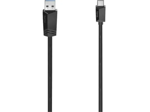Cable USB Hama 7200652 Para PC / portátil Tipo C 1.5 m USB 3.2 gen.1 Negro