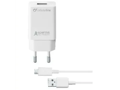 Cargador USB Cellularline ACHSMKIT15WMUSBW Interior Blanco cargador de dispositivo móvil