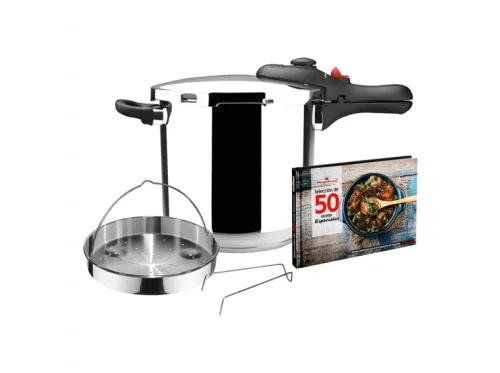 Olla a presión Magefesa DB6 6L 5 sistemas de seguridad Súper rápida Inox