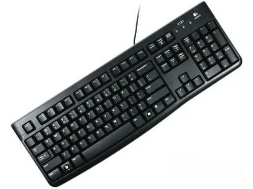 Teclado PC Logitech K120 USB ultrafino color negro