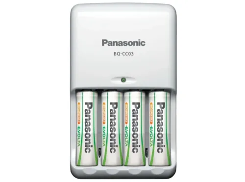 Panasonic BQ-CC03 Cargador de baterías para interior Blanco