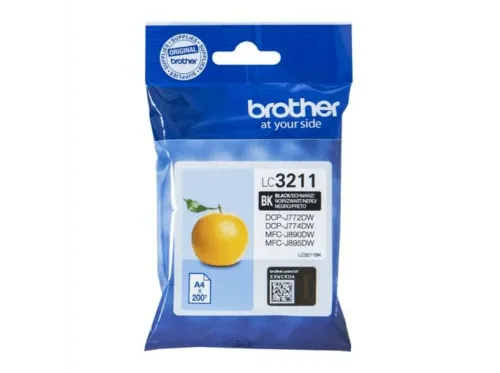 Cartucho de Tinta Brother LC-3211BK 200 Páginas Negro