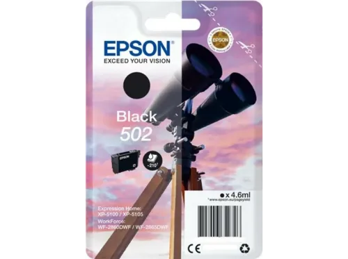 Cartucho de tinta Epson 502 4.6ml 210 páginas Negro