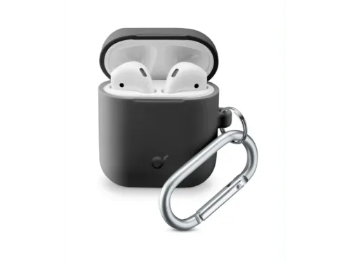 Funda Airpods Cellular Line BOUNCEAIRPODSK Silicona Negro