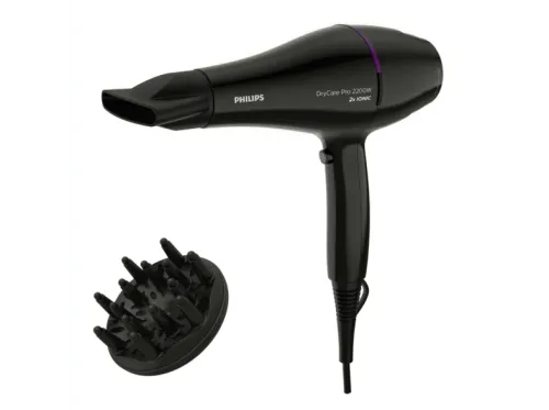 Secador  Philips BHD274/00 Pro DryCare Ionizador Thermoprotect 2200W 6 temperaturas y velocidades Negro