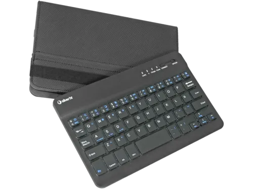 Funda con teclado Silver HT Gripcase Para Tablet de 10" Bluetooth Función de soporte Negro