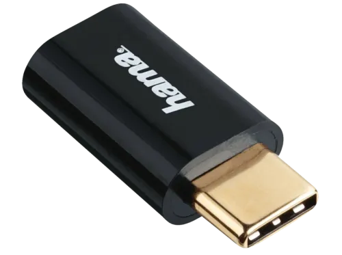 Adaptador Hama 00178399 Micro USB a USB Tipo-C Negro