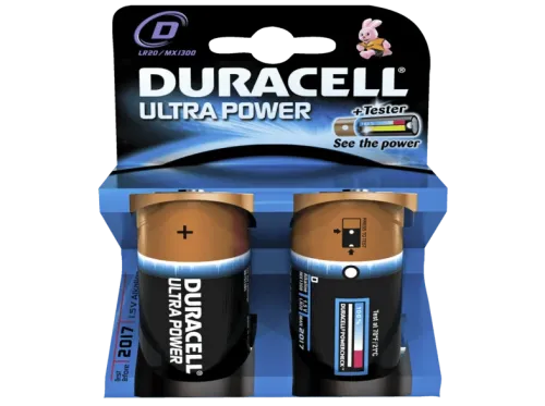 Pilas D Duracell Ultra Power D 2 Ud
