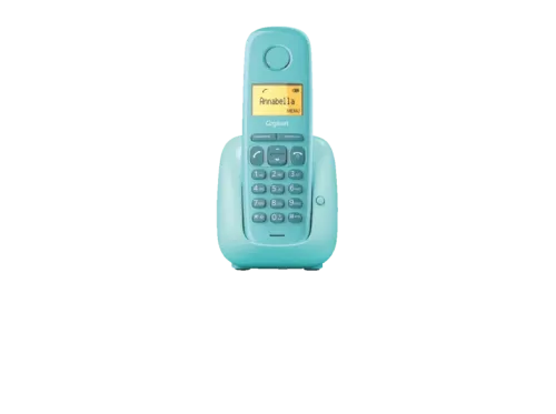 Teléfono Gigaset A180 Pantalla 1.5" 50 contactos Identificador llamadas Rellamada Azul