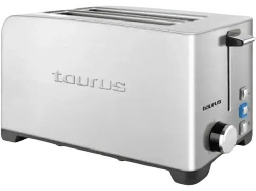 Tostadora Taurus 960.641 MyToast Legend Duplo 1400W iluminación LED tres funciones Inox