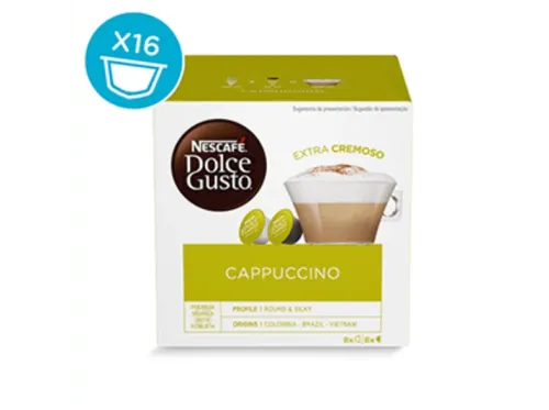 Cápsulas monodosis Nescafé Dolce Gusto Cappuccino 8+8 Cápsulas