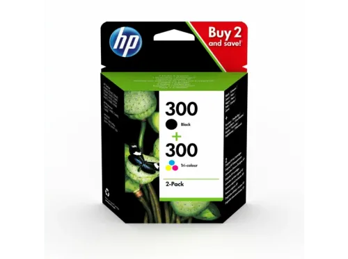 Cartucho de tinta HP 300 Combo 2 Pack Negro/Tricolor CN637EE