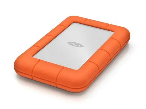Disco duro 2 TB LaCie Rugged Mini USB-A 3.0 (3.1 Gen 1) Aluminio Naranja