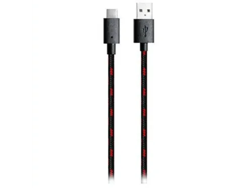 Accesorio Nintendo Switch Ardistel Compatible con Mando Pro USB A a USB C 3 m Negro Rojo
