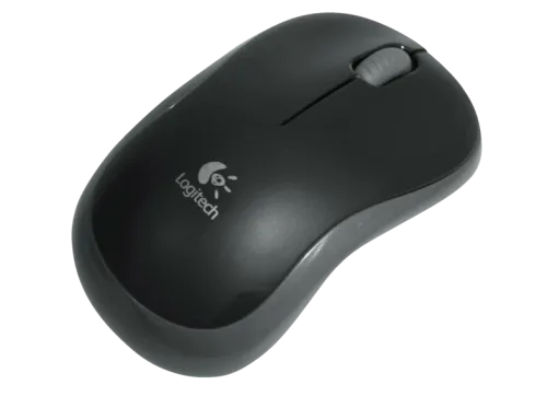 Ratón inalámbrico Logitech M185 nano receptor 2,4GHz color gris y negro