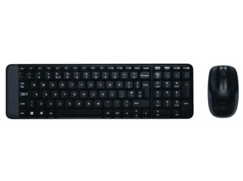 Pack Teclado + Ratón Logitech Wireless Desktop MK220 Inalámbrico Bluetooth USB 10 metros Negro