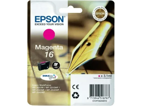 Epson 16 Magenta para WorkForce WF-2010 WF-2510 WF-2520 WF-2530 WF-2540 WF-2630 WF-2650,