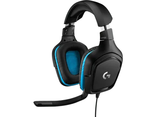 Auriculares gaming Logitech G432 DTS Headphone:X 2.0 Transductores 50 mm Negro y azul