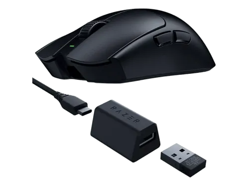 Ratón gaming Razer Viper V3 Pro SE Inalámbrica/Con Cable 35000 ppp Hasta 95 horas a 1000 Hz Sensor óptico Focus Pro de 35000 PPP Negro