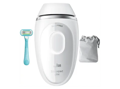 Depiladora IPL Braun Luz pulsada Silk·expert Mini PL1114 Depilación en casa,