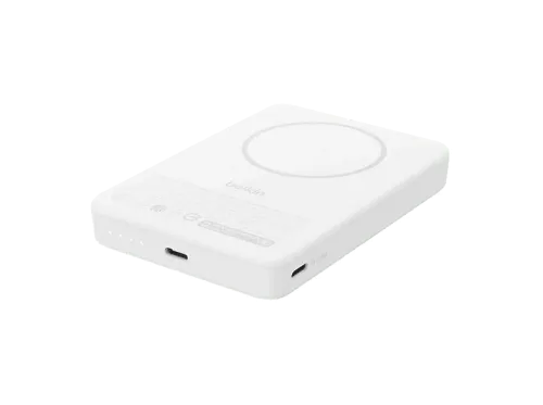 Powerbank Belkin BPD016hqWH 10000 mAh 2x USB-C Carga inalámbrica Qi2 Blanco