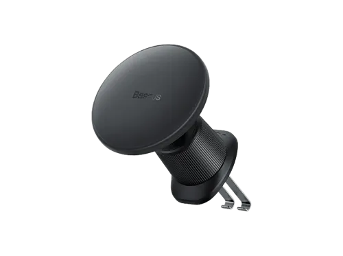 Soporte de móvil para coche Baseus CW01 Universal 15W Fijación magnética Ángulo ajustable Para rejilla de ventilación Negro Cluster