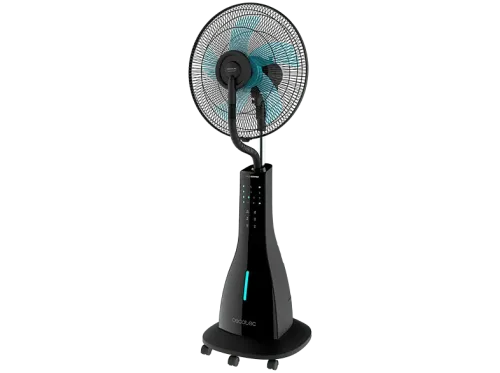 Ventilador de agua Cecotec EnergySilence 690 FreshEssence Motor cobre 90W Depósito 3L 5 aspas 3 velocidades Mando Negro