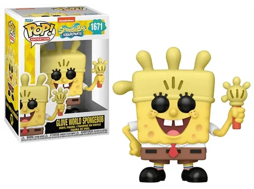 Figura Funko Pop! Animation: Spongebob Squarepants Glove World Spongebob 9 cm Vinilo 25 Aniversario