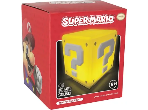 Lámpara Funko Mini Bloque Super Mario LED Sonido oficial