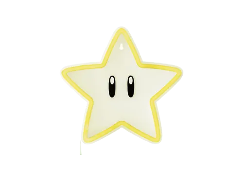 Lámpara Sherwood Super Mario Neón Super Star 24 cm