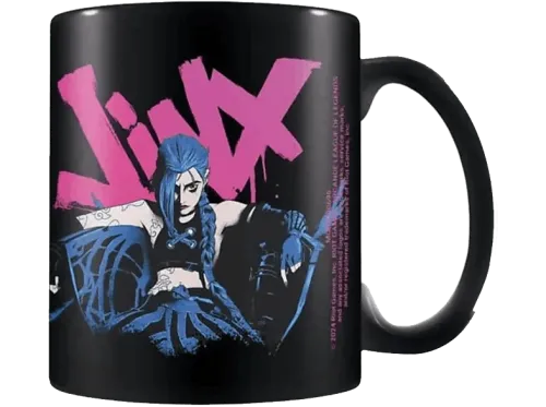 Taza Pyramid League of Legends Jinx 350 ml Negro