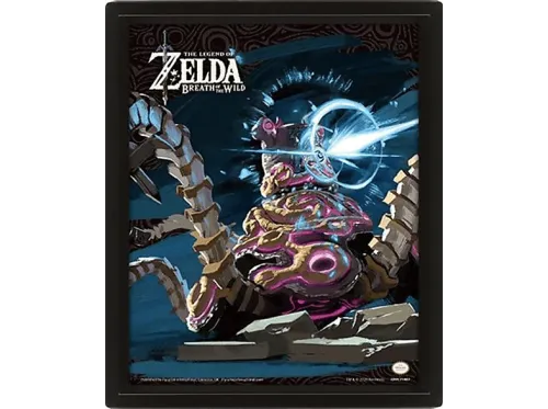 Póster 3D Sherwood Legend of Zelda Breath of the Wild Enmarcado Licencia oficial Legend of Zelda