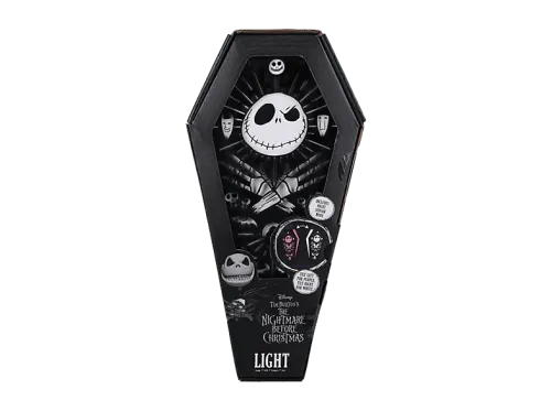Lámpara Funko Pesadilla Antes de Navidad Ataúd 3D 4 niveles brillo Sensor luz nocturna Producto oficial Disney