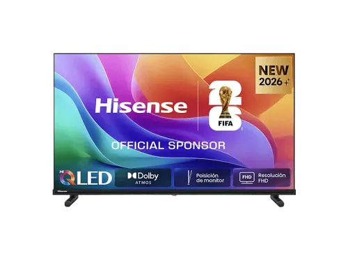 TV QLED 40" Hisense 40A5S Full-HD Posición de monitor Modo Juego Modo Deportes IA Negro