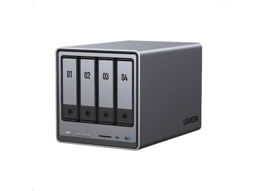 Servidor NAS Ugreen DXP4800 SSD 112 TB 4 Bahías Gris