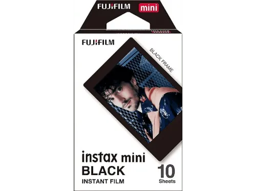 Película fotográfica Fujifilm Instax mini marco negro 10 hojas