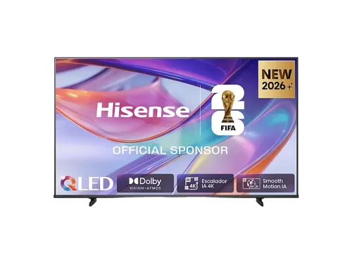 TV QLED 75" Hisense 75E7S QLED 4K Esclador 4K IA Modo Juego Plus Dolby Visión IQ Negro