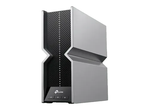 Repetidor Wi-Fi TP-Link RE800BE Wi-Fi 7 Tri-Banda con Puertos Multi-gigabit y EasyMesh 19 Gbps Plata y negro