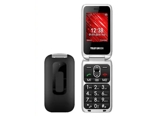 Móvil Telefunken TM240 COSI Para mayores Bluetooth 2.6 " 64 MB Negro