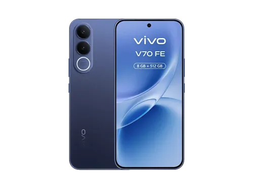 Móvil vivo V70 FE Ocean Blue 512GB 8GB RAM 6.83" AMOLED Dimensity 7360-Turbo 7000 mAh