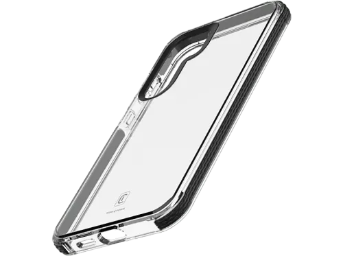 Funda móvil CellularLine TETRA Para Samsung Galaxy S25 Ultra Negro y Transparente