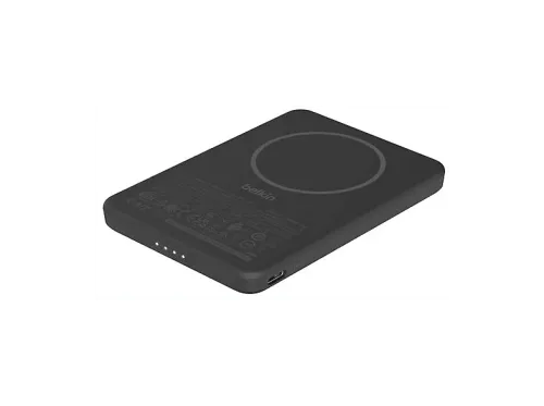 Powerbank Belkin BPD010hqBK 5000 mAh 1x USB Tipo-C y Módulo Magnético de Carga Inalámbrica 7.5W Negro