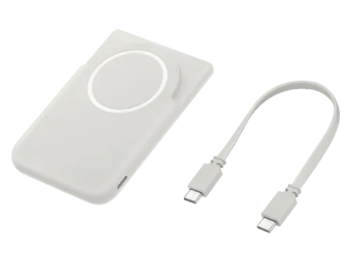 Powerbank Samsung EB-U2500XJEGWW con carga inalámbrica 5000 mAh USB Tipo C Carga rápida Magnética Gris