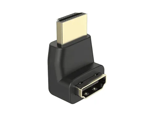 Adaptador cable Hama 00205164 Conector HDMI Macho-Hembra 90º Diseño extra pequeño Negro