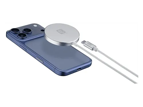 Cargador móvil inalámbrico CellularLine Mag Pad Qi2.2 25W Universal Blanco