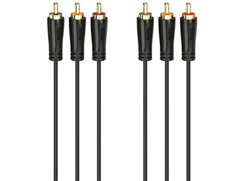 Cable RCA Hama 205151 6x RCA Para audio y vídeo 3 m Negro