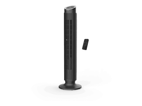 Ventilador de torre Rowenta Eole Silence Force 39 W 12 Velocidades 2440 m3/h 20 dB (A) Oscilación automática Difusor aromático Negro